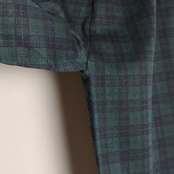 TALBOTS NWT Soho Leggings Green/Blue Tartan Print Size 2 - Picture 13 of 16